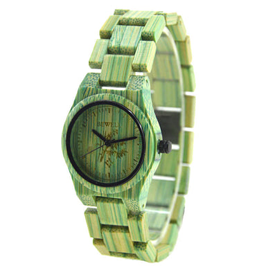 Reloj de Madera Bambú con Movimiento Dinámico - Image 4