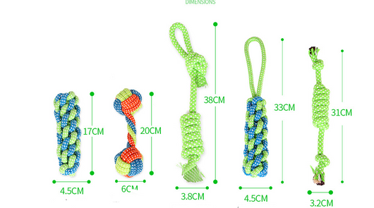 Juego de Juguetes de Cuerda para Perros y Gatos - Limpieza Dental y Entretenimiento - Image 7
