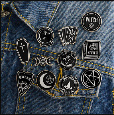 Broche Creativo Negro Elegante