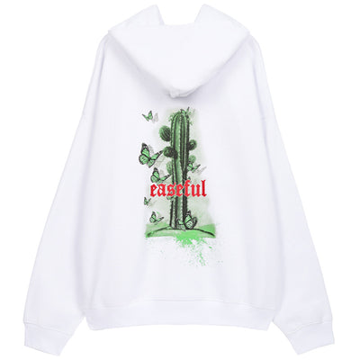 Sudadera con capucha estampado cactus y forro polar - Image 13