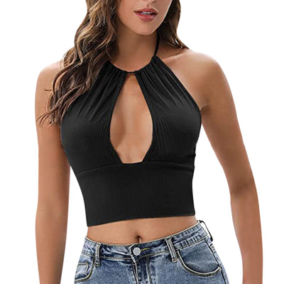 Top Halter Hueco Sexy para Mujer - Blusa Verano Elegante - Image 18