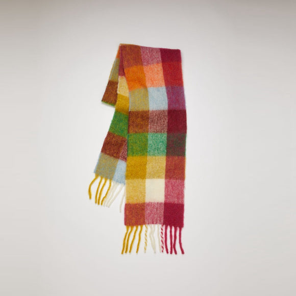 Thick Synthetic Cashmere Scarf with Tassels - Warmth and Style