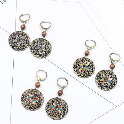 Aretes Hueco Vintage en Aleación Ligera - Image 2