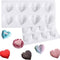 Molde de Silicona para Pastel en Forma de Corazón Diamante - 8 Piezas