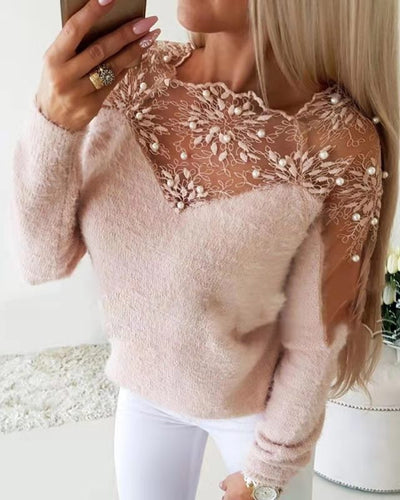 Blusa Tejida de Manga Larga con Tejido Jacquard para Mujer - Image 23