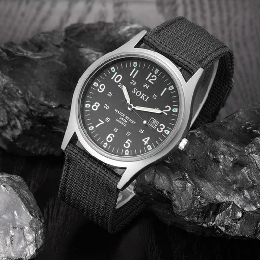 Reloj Casual para Hombre con Correa de Nylon Tejido - Image 5