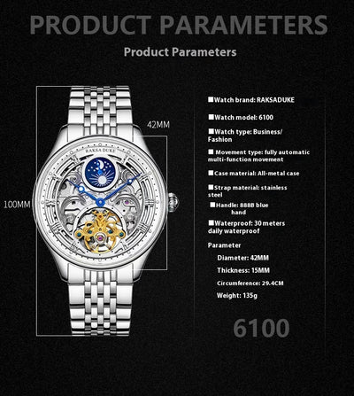 Reloj Deportivo Profesional Resistente al Agua con Correa de Acero - Image 11