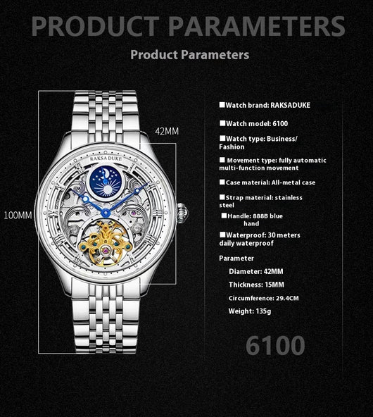 Reloj Deportivo Profesional Resistente al Agua con Correa de Acero - Image 11