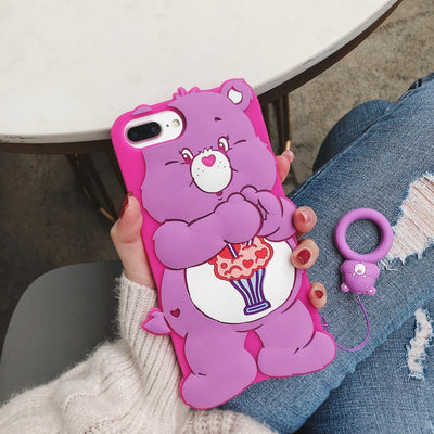 Funda para Celular Osito Arcoíris Divertido - Image 3