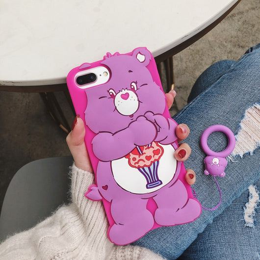 Funda para Celular Osito Arcoíris Divertido - Image 3
