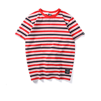 Playera de Rayas Contrastantes Manga Corta - Image 27