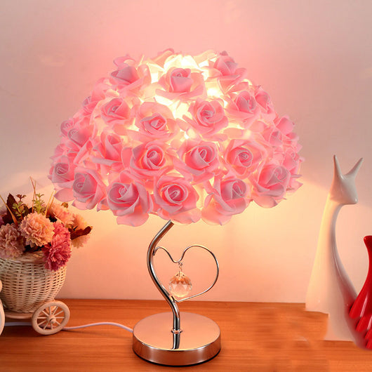Lámpara de Escritorio Decorativa con Rosas - Luz LED 220V para Dormitorio y Día de Enamorados - Image 6