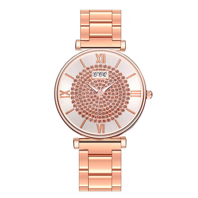 Reloj para mujer de acero aleado con correa metálica - Image 5