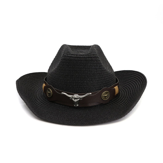 Sombrero Vaquero Tejido de Paja Estilo Occidental - Image 3