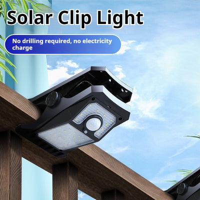Lámpara Clip Solar con Sensor de Movimiento Corporal Impermeable - Image 8