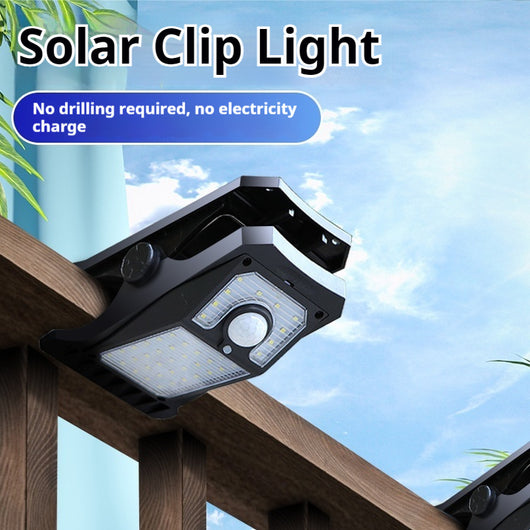 Lámpara Clip Solar con Sensor de Movimiento Corporal Impermeable - Image 8