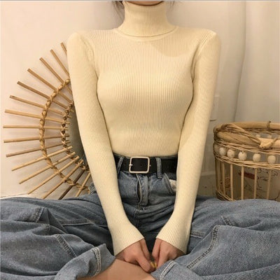Suéter Mujer Cuello Alto Manga Larga Cálido - Juego de Pareja - Image 3