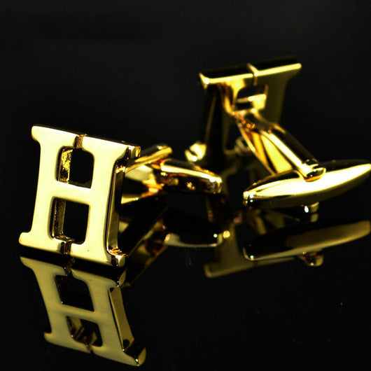 Gemelos de Letras Chapados en Oro 14K A-Z - Image 26
