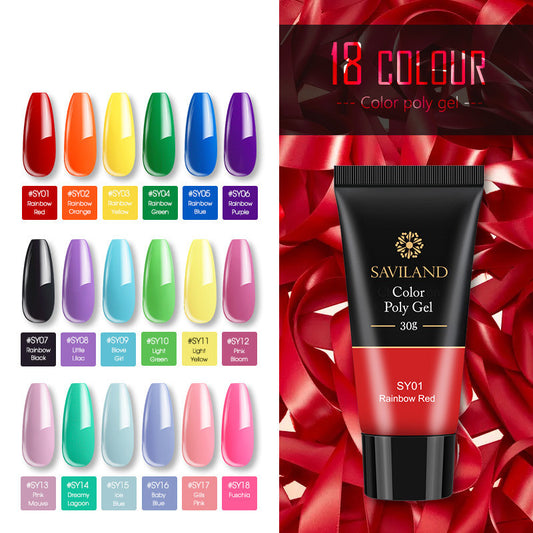 Adhesivo de Cristal para Extensiones de Color Sólido