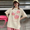 Playera Corta Amor y Donas Estampado Divertido