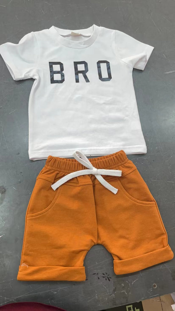 Conjunto Infantil de Algodón: Playera y Shorts para Niño