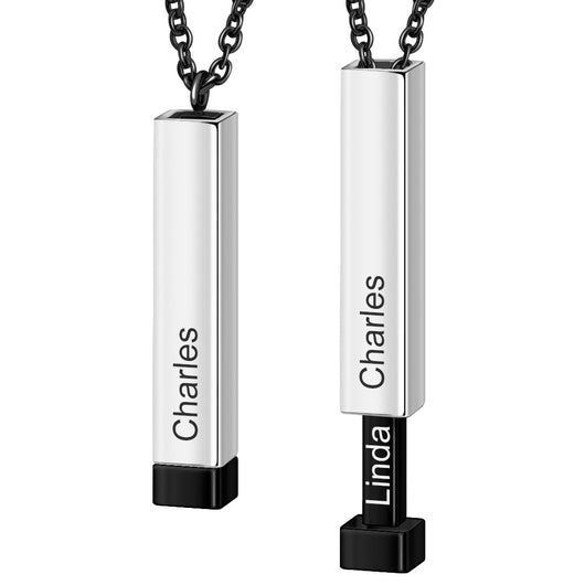 Collar de Acero Inoxidable Personalizado con Nombre y Frase Significativa - Image 13