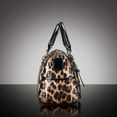 Bolso de Cuero Estampado Leopardo - Capacidad Grande, Versátil y Elegante - Image 15