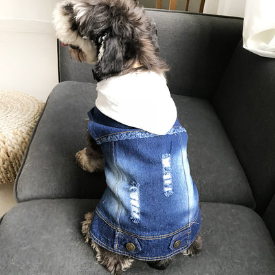 Chaleco Denim Lavado Teddy