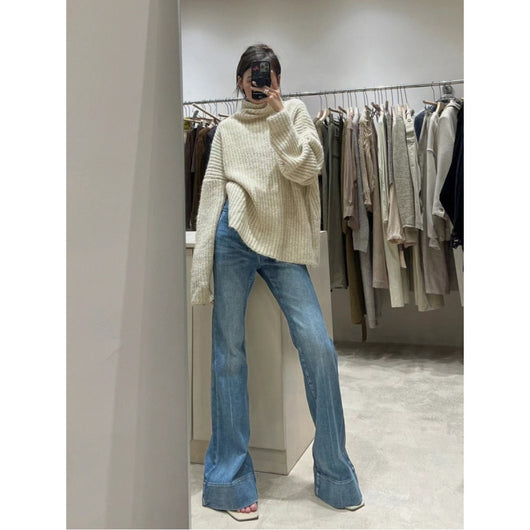 Jeans Acampanados Cintura Alta Diseño Holgado - Image 11