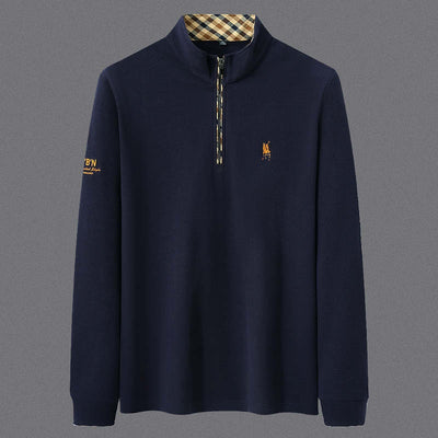 Camisa Base de Algodón con Cierre Medio para Hombre Adulto y Mayor - Image 4