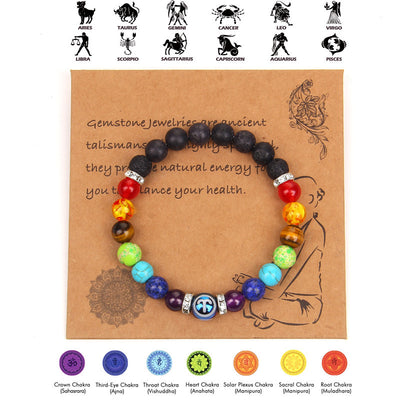 Pulsera de Pareja Constelaciones con los Siete Chakras para Meditación - Image 3