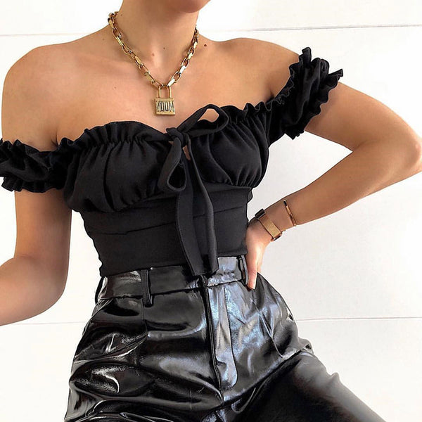 Vestido de Una Pieza con Cuello Fruncido y Mangas Cortas