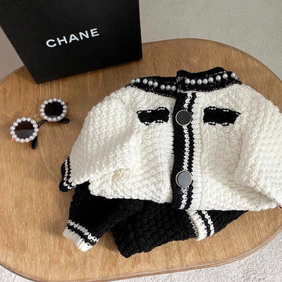 Suéter para Perro Estilo Coreano con Cuello de Perlas - Image 9