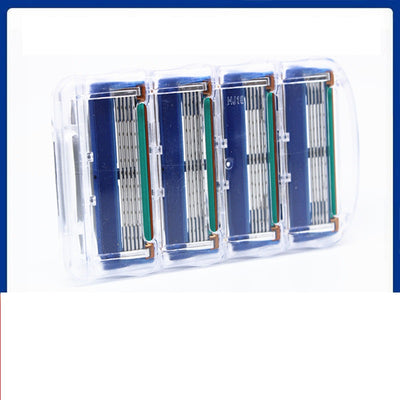 Rasurador Manual de 3 Capas con 4 Piezas - Azul Premium