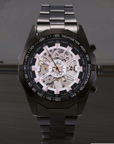 Reloj Automático de Acero Tungsteno para Hombre - Elegancia Mecánica - Image 6