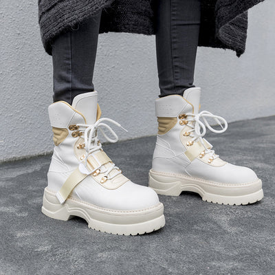 Botas Martin Gruesas Estilo Coreano - Diseño Británico Clásico - Image 4