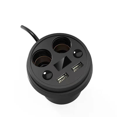 Cargador de Auto Type-C con Soporte de Taza - Carga Rápida Multifunción - Image 3