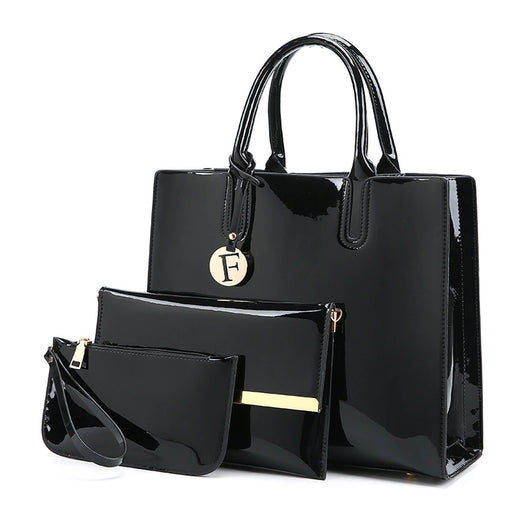 Bolso Maternal de Charol Brillante con Compartimentos Inteligentes - Image 7