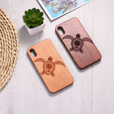 Funda para móvil de madera de cerezo con protección TPU - Image 3