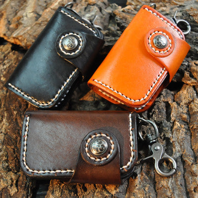 Estuche para Llaves de Cuero Genuino Hecho a Mano