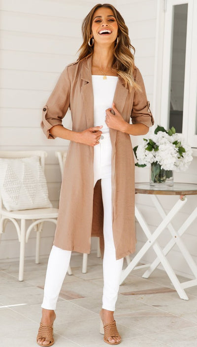 Abrigo Trench Largo para Mujer - Image 10
