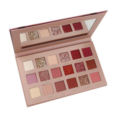 Paleta de 18 Sombras Oculares Perladas y Mate - Tonos Tierra Profesional - Image 2