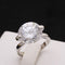Anillo de Diamante Simulado Clásico para Mujer - Joya de Compromiso y Elegancia