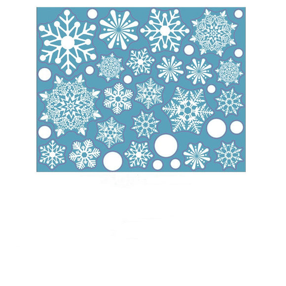 Pegatinas Navideñas y de Año Nuevo para Ventanas de Cristal Estático