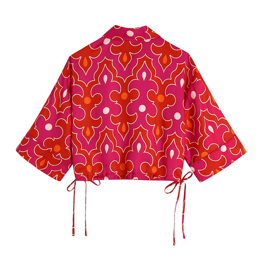 Blusa Casual Estampada Versátil para Mujer - Image 8