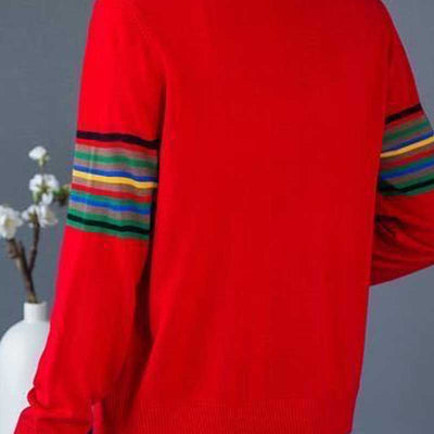 Cardigan Oversized Bloques de Color Tejido Ligero - Image 11