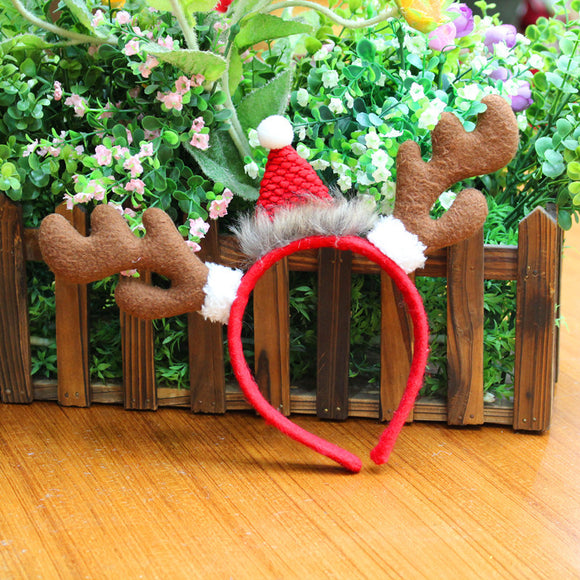 Diadema Navideña con Hebilla - Accesorios para Fiestas Navideñas