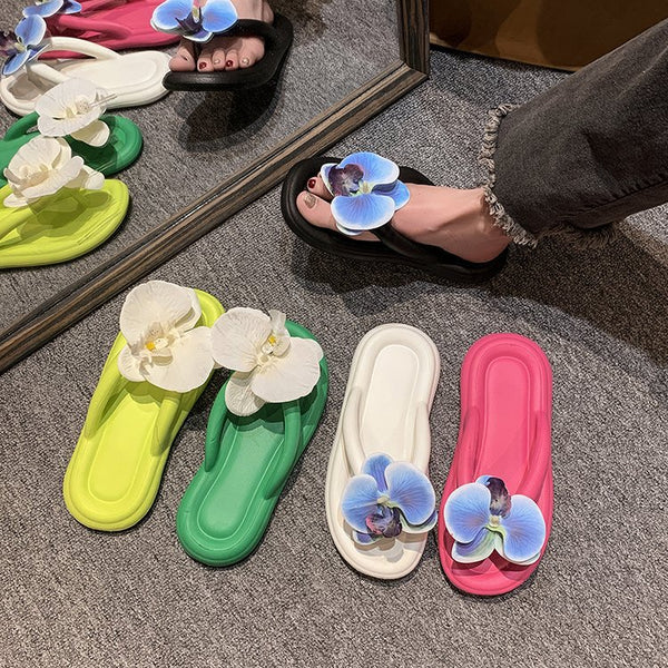 Sandalias Mariposa Azul para Mujer - Cómodas y Antideslizantes