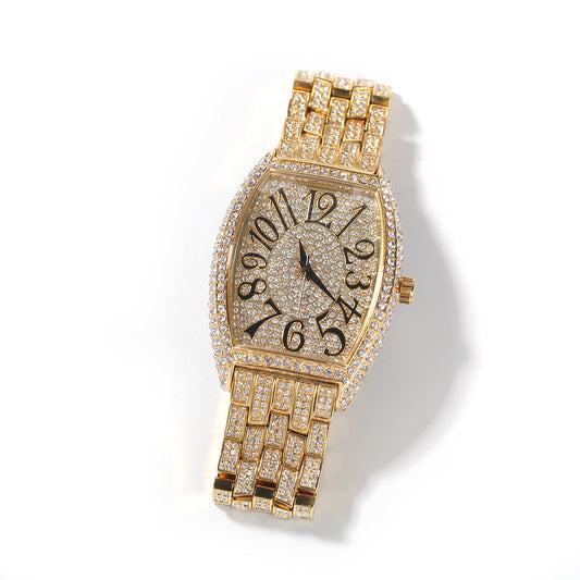 Reloj de Esfera Tonneau Grandes Diamantes