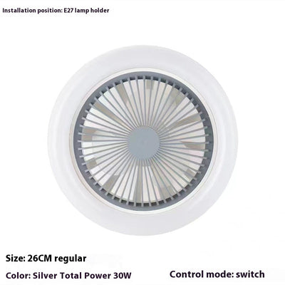 Ventilador LED Inteligente con Control Remoto y Luz Ajustable E27 - Image 6